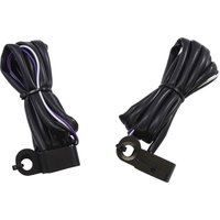 Image of L22-0229DMBME - Drag Specialties LED Handlebar Marker Lights For Harley Davidson FLHR 1750 - Black Smoke