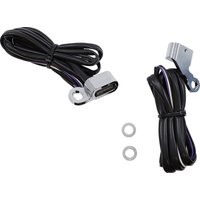 L22-0230DCME - Drag Specialties LED Handlebar Marker Lights For Harley Davidson FLD 1690 2012-2013 Chrome Smoke