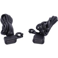 L22-0230DMBME - Drag Specialties LED Handlebar Marker Lights For Harley Davidson FLD 1690 2012-2013 Handlebar Black Smoke