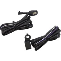 L22-0231DMBE - Drag Specialties LED Handlebar Marker Lights For Harley Davidson XL 1200 C 2014-2020 Black Clear