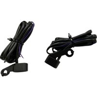 Image of L22-0236MBMENU - Drag Specialties LED Handlebar Marker Lights For Harley Davidson XL 1200 C 2004-2013 Black Smoke