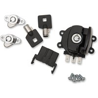 E21-0209GB/45 - Drag Specialties Side Hinge Ignition Switch For Harley Davidson FLHR 1340 1994-1998 - Black