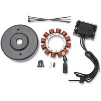 32A-1B - Drag Specialties Heavy-Duty 32A Charging Kit For Harley Davidson FL 1200 1970-1977 - Black