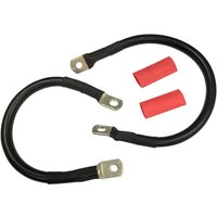 Image of E25-0091B-D1 - Drag Specialties Battery Cable Set For Harley Davidson FLST 1340 1989-1990 - Black