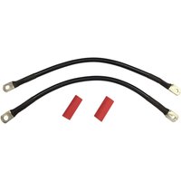 Image of E25-0091B-D2 - Drag Specialties Battery Cable Set For Harley Davidson XL 1200 C 2004-2009 - Black
