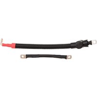 Image of E25-0091B-D5 - Drag Specialties Battery Cable Set For Harley Davidson FLS 1690 2012-2016 - Black