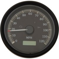 Image of T21-69A3BBDS - Drag Specialties 3-3/8" Programmable Electronic Speedometer For Harley Davidson FXD 1450 1999-2003