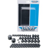 Image of 352012 - Drag Specialties Bolt Cover Standard Kit For Harley Davidson FLSTC1584 2007-2010 - Black