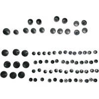 352016 - Drag Specialties Bolt Cover Standard Kit For Harley Davidson XL 1200 C 2004-2020 - Black