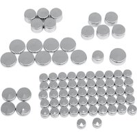 352015 - Drag Specialties Bolt Cover Standard Kit For Harley Davidson XL 1200 C 2004-2020 - Silver
