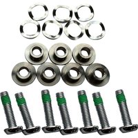 B06-0194-HW7 - Drag Specialties Front Brake Disc Bolt Kit For Harley Davidson FLHR 1750 2020-2022 - Silver