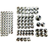352095 - Drag Specialties Bolt Cover Deluxe Kit For Harley Davidson FLDE 1750 2018-2020 - Chrome