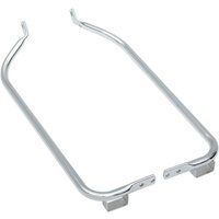 Image of S77-0134 - Drag Specialties Saddlebag Supports For Harley Davidson FLHR 1450 - Chrome/Silver