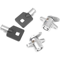S77-0145-ADDS - Drag Specialties Replacement Saddlebag Lock Kit For Harley Davidson FLHR 1340 1994-1998 - Chrome