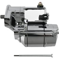 Image of 80-1002 - Drag Specialties 1.4 kW High-Performance Starter Motor For Harley Davidson FLHR 1340 1994-1998 - Chrome