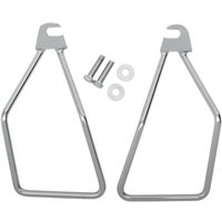 77-0029 - Drag Specialties Universal Saddlebag Hard Mount Kit For Harley Davidson FLST 1340 1987-1990 - Chrome