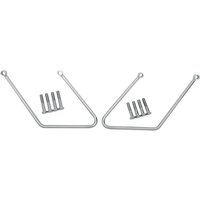 77-0031A - Drag Specialties Saddlebag Support Brackets For Harley Davidson FLST 1340 1987-1990 - Chrome