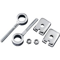 15-0903-BC2 - Drag Specialties Rear Axle Adjuster Assembly For Harley Davidson FL 1200 1973-1977 Rear - Chrome