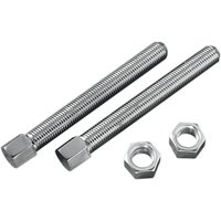 15-0902-SC1 - Drag Specialties Rear Chain Adjuster Bolts For Harley Davidson F 1200 1946-1952 - Chrome