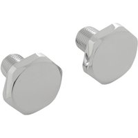 71584 - Drag Specialties Fork Tube Plugs & Caps For Harley Davidson FLH 1200 1977-1980 - Chrome