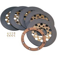 17-0010A-BOX - Drag Specialties Wet or Dry Friction Plate Set For Harley Davidson FL 1200 1970-1977