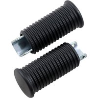 17-0956-SC2 - Drag Specialties Rubber Replacement Driver Footpegs & Shifter Peg For Harley Davidson XL 900 1957-1959 - Black/Zinc