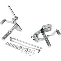 056105-BX22 - Drag Specialties Forward Control Kit With Pegs For Harley Davidson FLST 1340 1987-1990 - Chrome