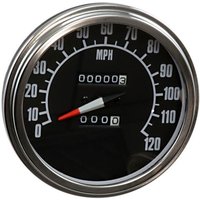 Image of 74584M - Drag Specialties 5" FL-Style 2240:60 Speedometer with Reed Switch For Harley Davidson FLSTC1340 1991-1995