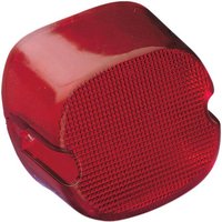 12-0018D-BC446 - Drag Specialties Laydown Taillight Lens with Bottom Tag Lens For Harley Davidson FLHT 1340 1986 Rear Red