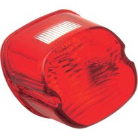 12-0018C-BC446 - Drag Specialties Laydown Taillight Lens with Top Tag Window For Harley Davidson FLHT 1340 1983 Rear Red