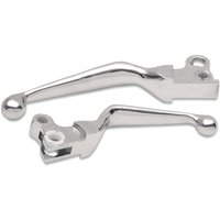 07-0541V-BC307 - Drag Specialties Wide Blade Lever Set For Harley Davidson FLH 1340 1982-1984 - Chrome