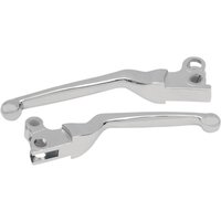 Image of 07-0506/7-BC307 - Drag Specialties Clutch/Brake Lever Set For Harley Davidson FLH 1340 1982-1984 - Chrome