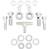 120090 - Drag Specialties Air Cleaner Breather Kit For Harley Davidson FLHR 1340 1994-1998 - Chrome