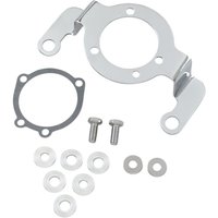 Image of 120089 - Drag Specialties Air Cleaner Support Bracket Kit For Harley Davidson FLD 1690 2012-2013 - Chrome/Grey