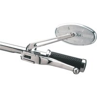 302167-BC3N-BX2 - Drag Specialties Stealth II Mirror For Harley Davidson FLFBS 1868 2022 - Chrome/Silver