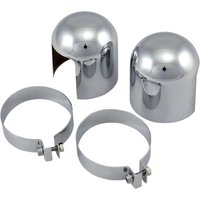 13620 - Drag Specialties Shock Top Caps For Harley Davidson FL 1200 1958-1964 - Chrome