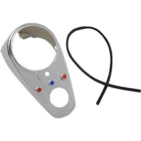 70721 - Drag Specialties Three-Light Dash Cover For Harley Davidson FL 1200 1963-1964 - Chrome