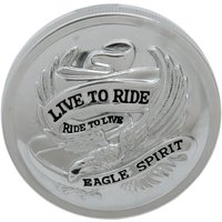 72643 - Drag Specialties "Live to Ride" Fuel Cap For Harley Davidson FLH 1340 1984 - Chrome