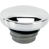 03-0305-B-BC221 - Drag Specialties Screw-In Fuel Cap For Harley Davidson FLD 1690 2012-2013 Left Side/Left-Hand Thread - Chrome