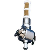 03-0002A-BC331 - Drag Specialties 3/8" NPT Fuel Petcock For Harley Davidson XL 900 1957-1959 - Chrome/Gold/White