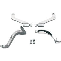 057091-BC5 - Drag Specialties Driver Floorboard Mounting Brackets For Harley Davidson FLHR 1340 1994-1998 - Chrome