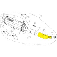 L-Y3SO3 - L-Y3SO3 - Akrapovic Link Pipe - Yamaha MW 300 ABS 2021-2023