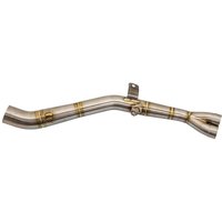 L-Y3R1 - Akrapovic Mid, Link & Y Pipe For Yamaha MT-03 2016-2019 - Silver