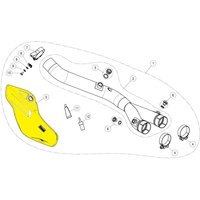 P-HSY10L3 - P-HSY10L3 - Akrapovic Heat Shield - Yamaha MT-10SP ABS 2022-2023