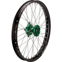 KFN-16021-BKGN - Moose Racing SX-1 Wheel For Kawasaki KX125 2004-2008 21x1.6 Front - Black/Green