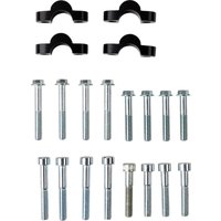 23-8022 - Moose Racing Risers For Kawasaki KLR650 1987-2018 - Black/Silver