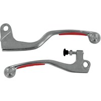 1SGHA63 - Moose Racing Competition Grip Lever Set For Honda CR125 2005-2007 - Red/Silver
