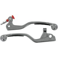 Image of 1SGKJ42 - Moose Racing Competition Grip Lever Set For KTM SX65 2004-2012 - Black/Silver