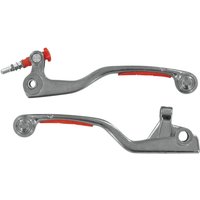 Image of 1SGKJ48 - Moose Racing Competition Grip Lever Set For KTM SX65 2004-2012 - Orange/Silver