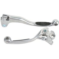 1SGYG82 - Moose Racing Competition Grip Lever Set For Yamaha WRF250 2003-2004 - Black/Silver